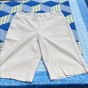 Light Gray Casual Shorts